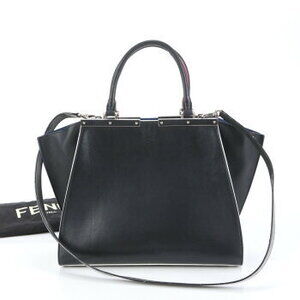 Fendi Trois Jours leather shoulder bag tote handbag